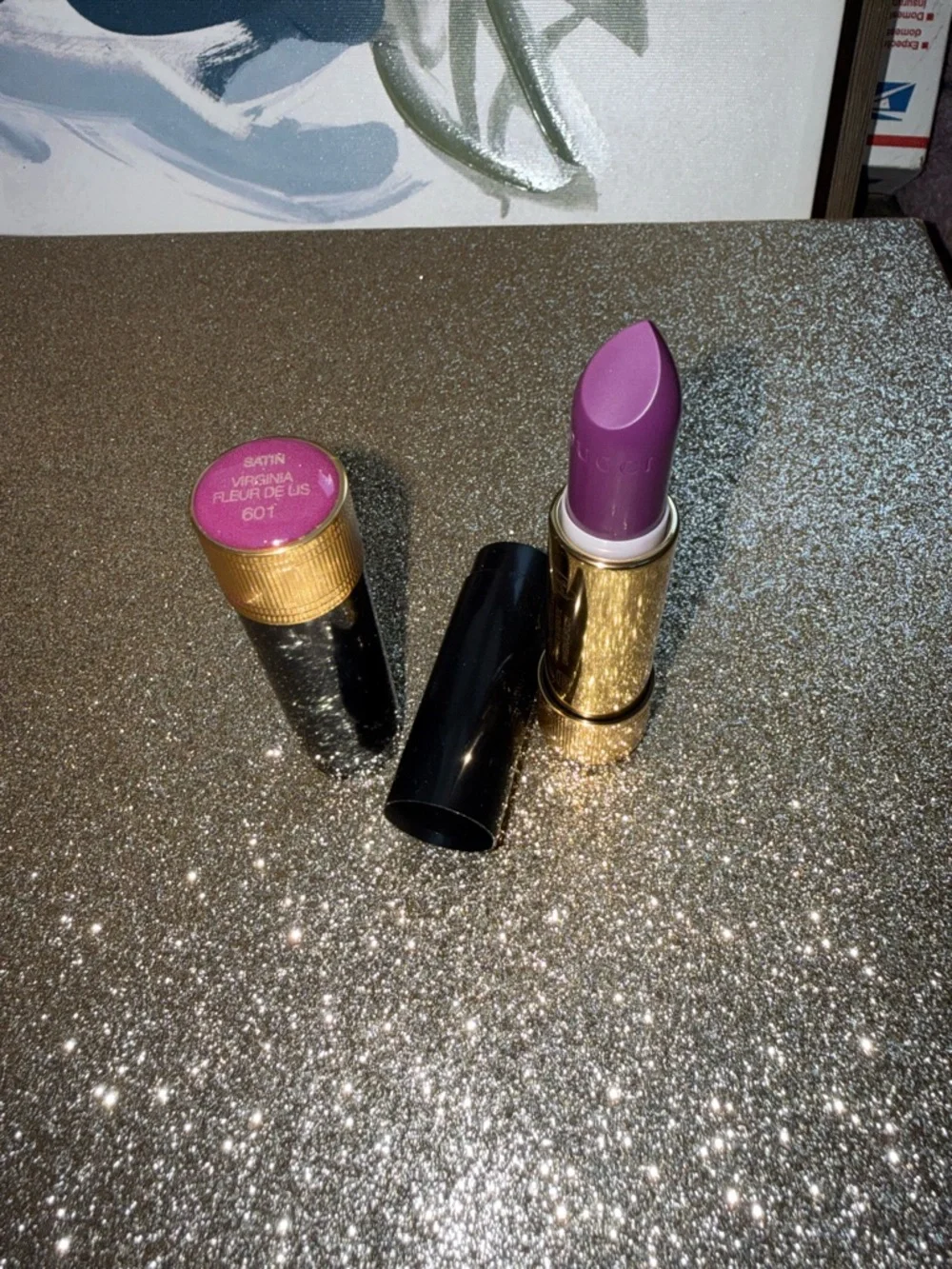 *NIB 3.5g 601 VIRGINIA FLEUR DE LIS Tester* Yves Saint Laurent Satin